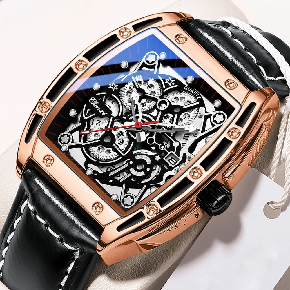 CHENXI Men's Watch Original Top Brand Business Date Quartz Watches Wrist Watch With Waterproof Leather Calendar Men's Watch