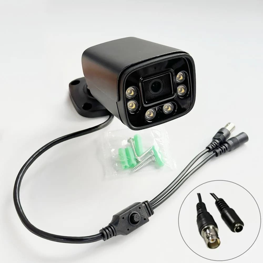 2.0MP HD 1080P Analog Security Camera (Hybrid 4 In1 CVI/TVI/AHD/CVBS) Outdoor Indoor 3.6mm Lens AHD Bullet CCTV Camera