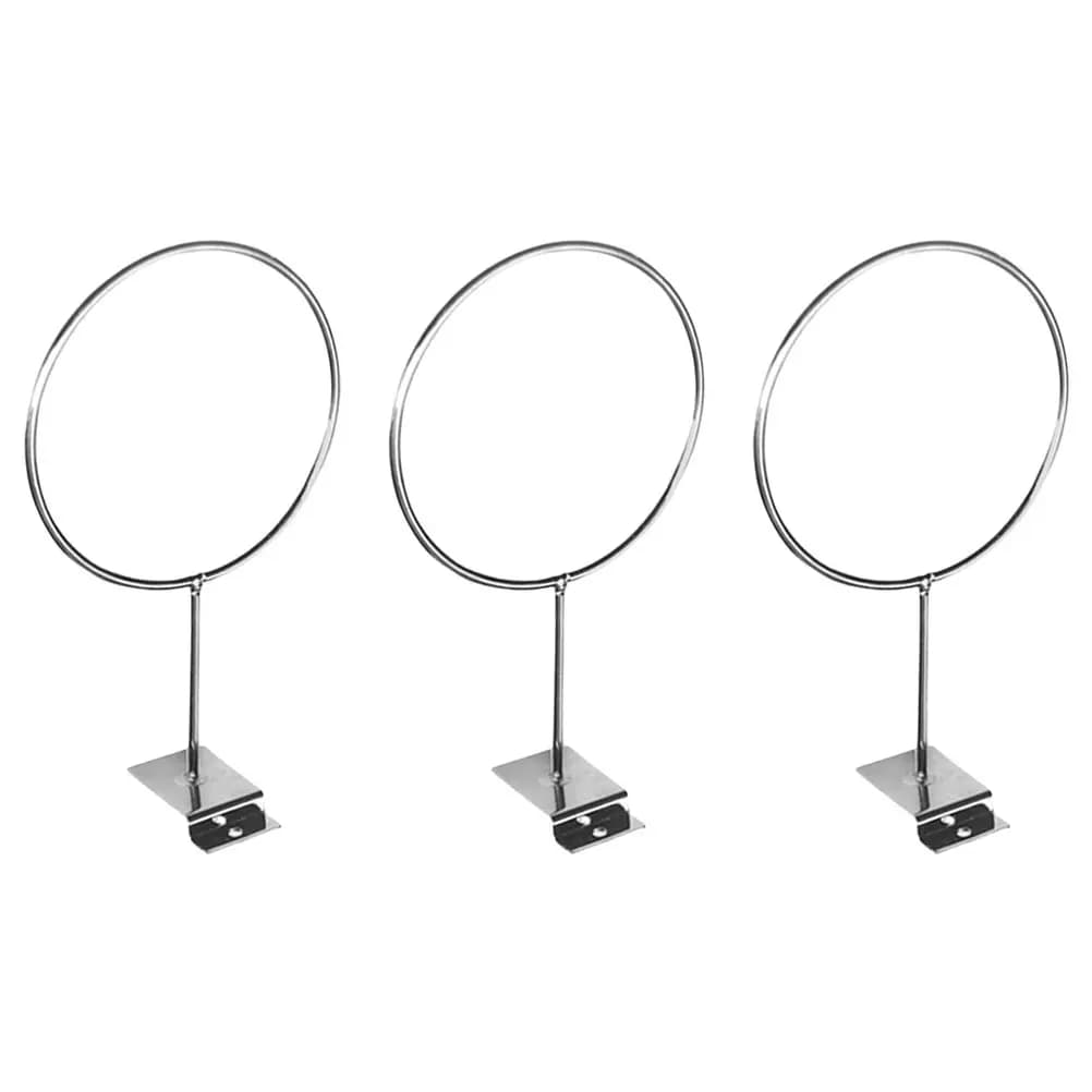 3Pcs Slot Board Basketball Rack Wall Mounted Iron Sports Ball Storage Holder for Basketball Football Volleyball Multi-Purpose