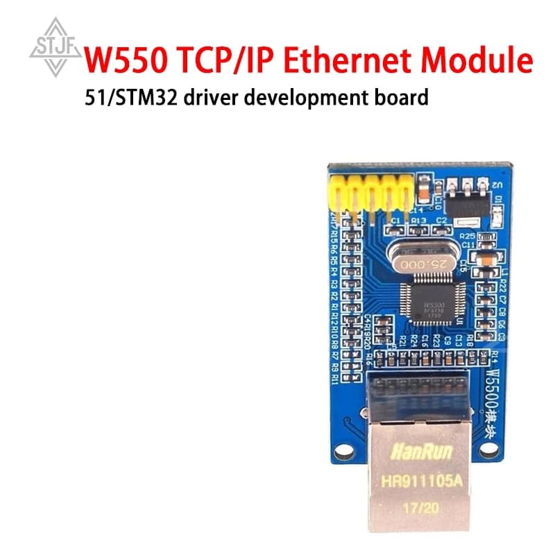 1 pc W5500 Ethernet Network Modules For TCP/IP 51/STM32 Interface SPI 3.3 V 5 V I/O MCU