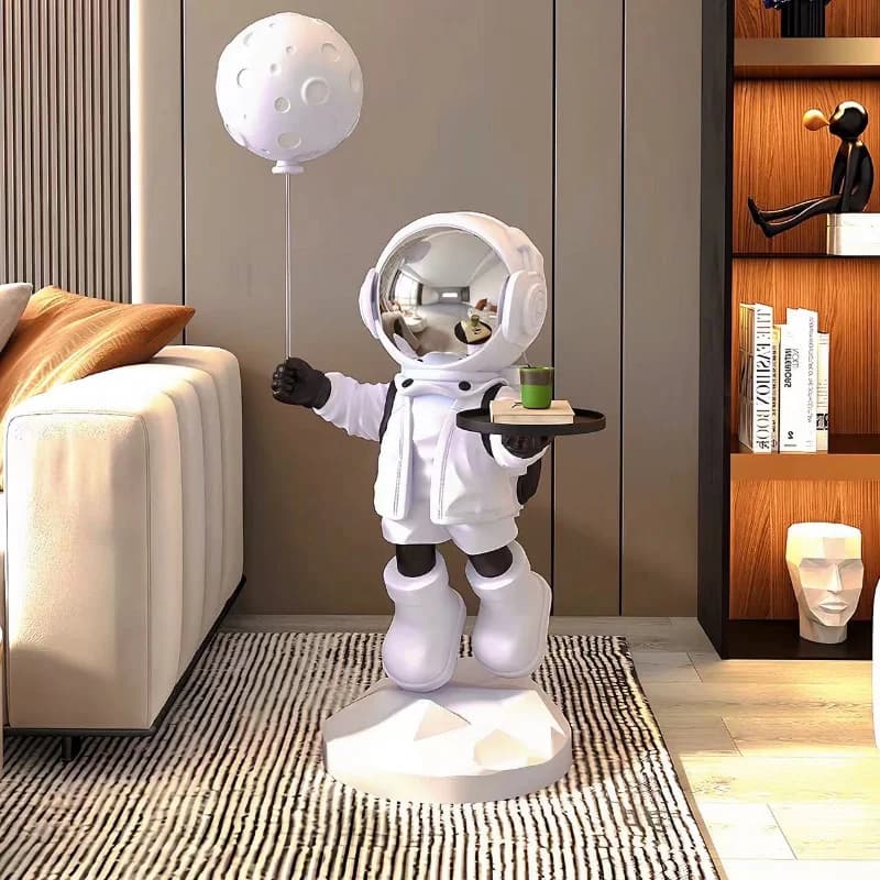 Ornamenti Creativi a Forma di Astronauta da Terra, Grandi Dimensioni, Decorazioni Intelligenti per la Casa, con Funzione Altoparlante Bluetooth