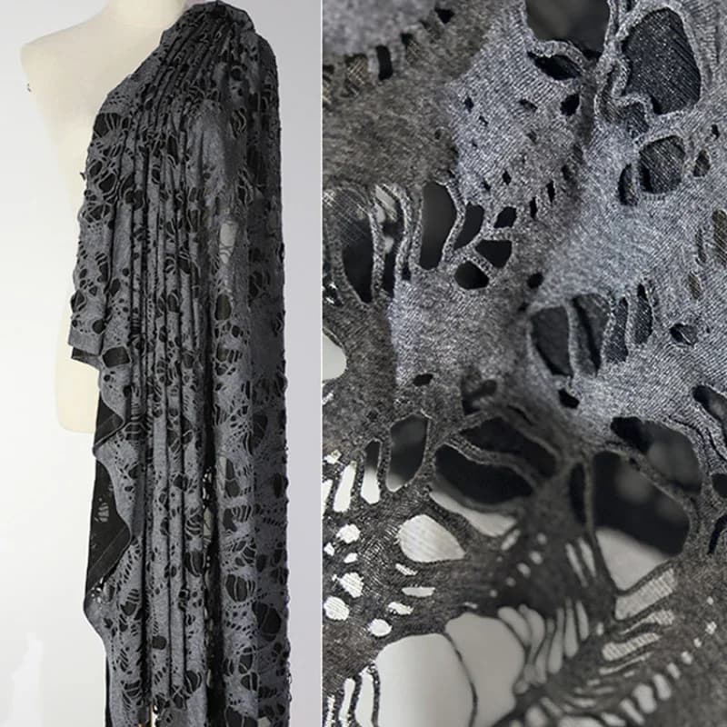 Caratteristica creativa Tessuto per abbigliamento Designer di laurea Doppio strato perforato per stoffa Cucito fai da te al metro Commercio all'ingrosso