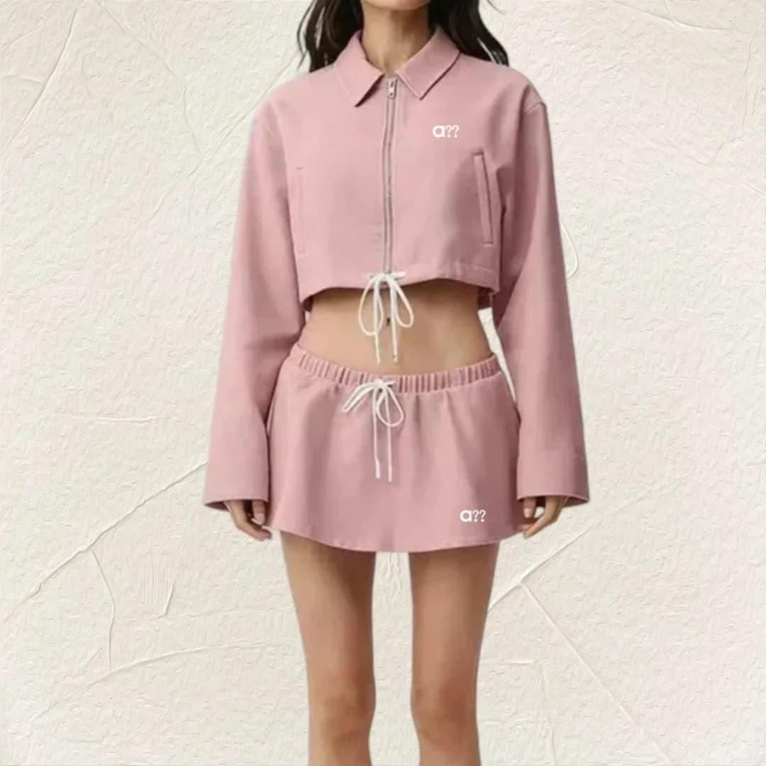 2026 New Women Yoga set cropped jacket skirt Long sleeved Top Gym Sweatwear Unisex Casual Sweat Tops Womens skirt workout sets