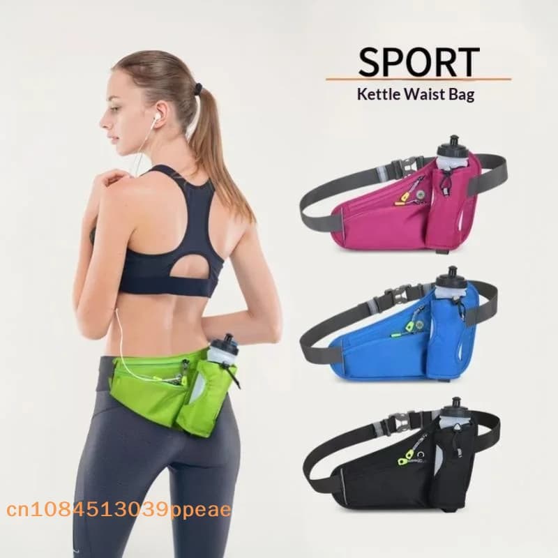 1 Pc Crossbody Bag With Extension Strap Fanny Pack With Water Bottle Holder Running Belt Hydration Waist Pack For Walking