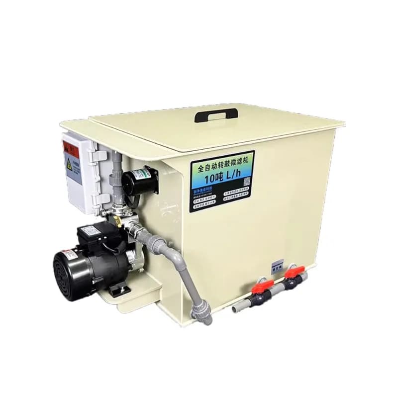 Filtro per laghetto per pesci tamburo rotante microfiltro sistema di purificazione della circolazione dell'acqua di acquacoltura sistema di controlavaggio automatico equipmen