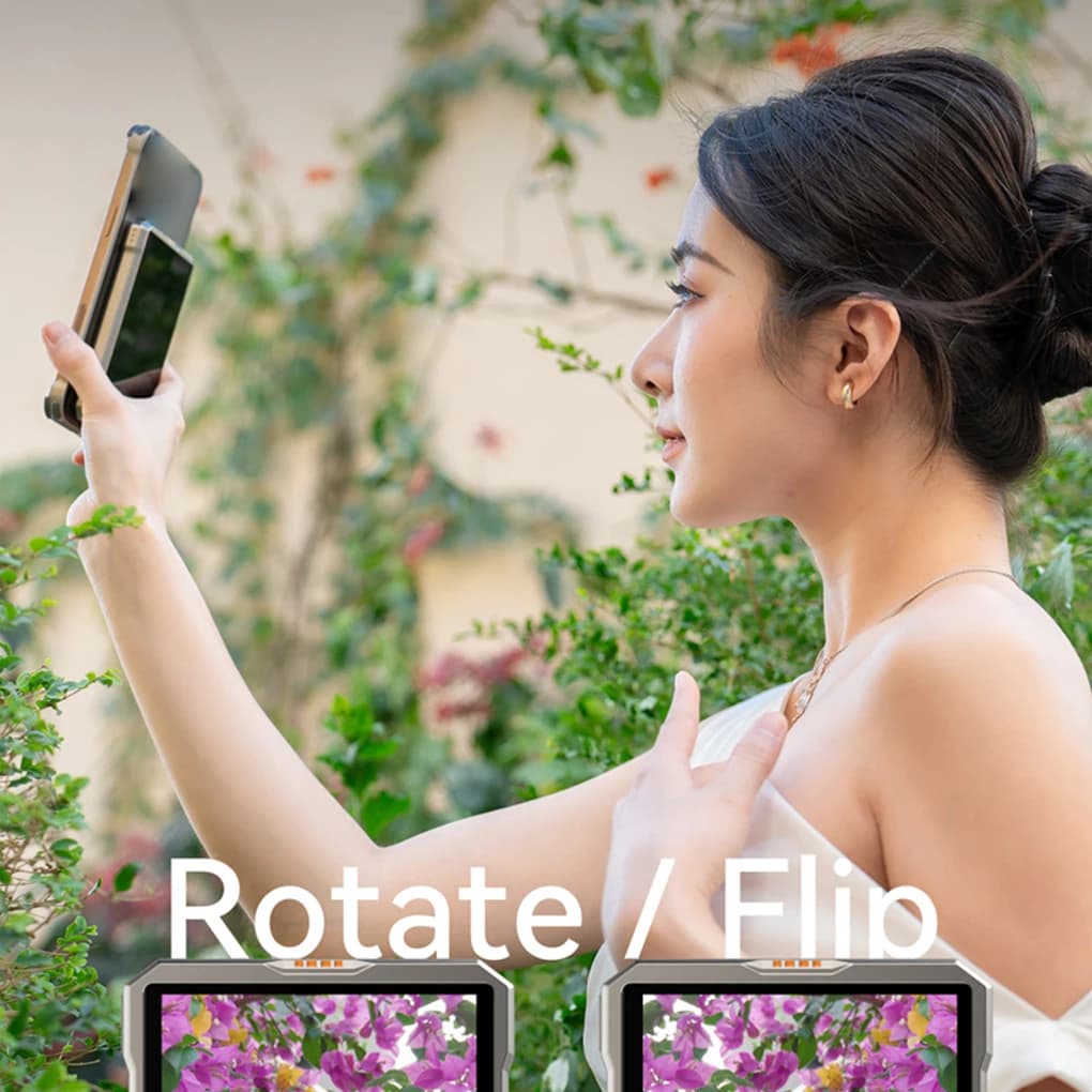 Schermo per selfie magnetico wireless per telefono per smartphone Fotocamera posteriore Selfie Vlog Live Stream per iPhone Telefono Android
