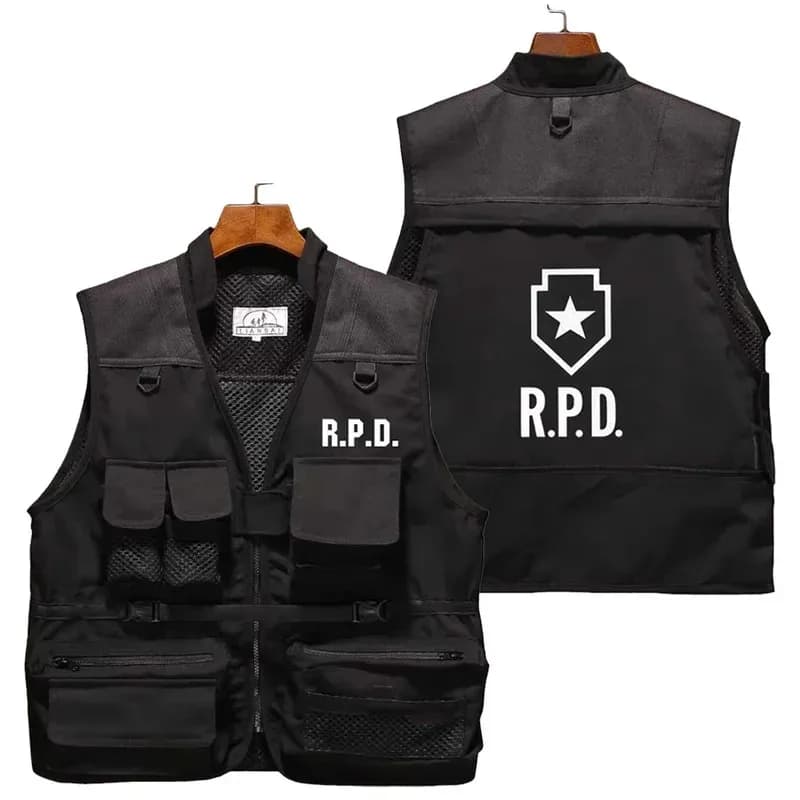 NewBiohazard Resident 4 Remake RPD Evil Costume Cosplay Men's Jacket Hat Dresses Causele Streetwear Halloween Carnival Suit202