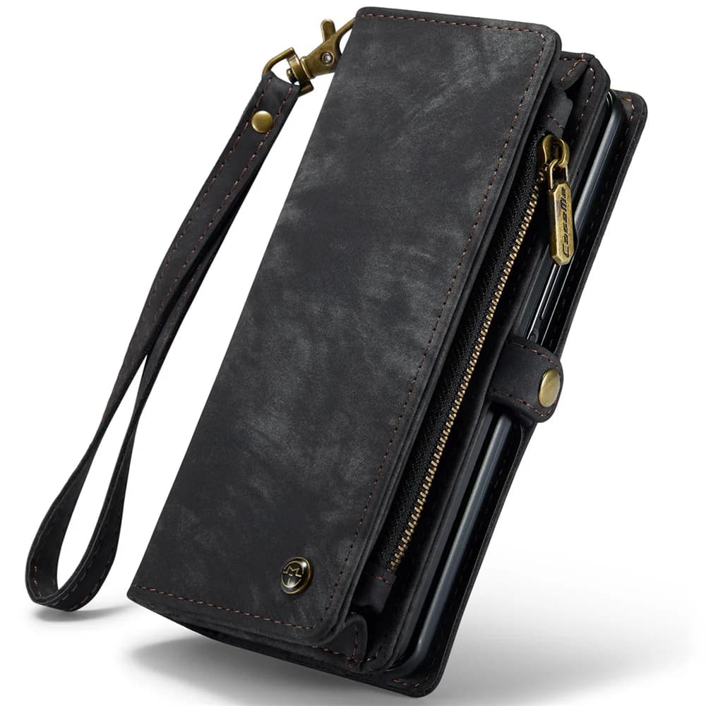 Custodia a portafoglio per Samsung Galaxy Z Fold 7 6 Fold5 Fold 4 Borsa a libro in pelle Flip Coque Retro Vintage Slot per schede S-pen Holder