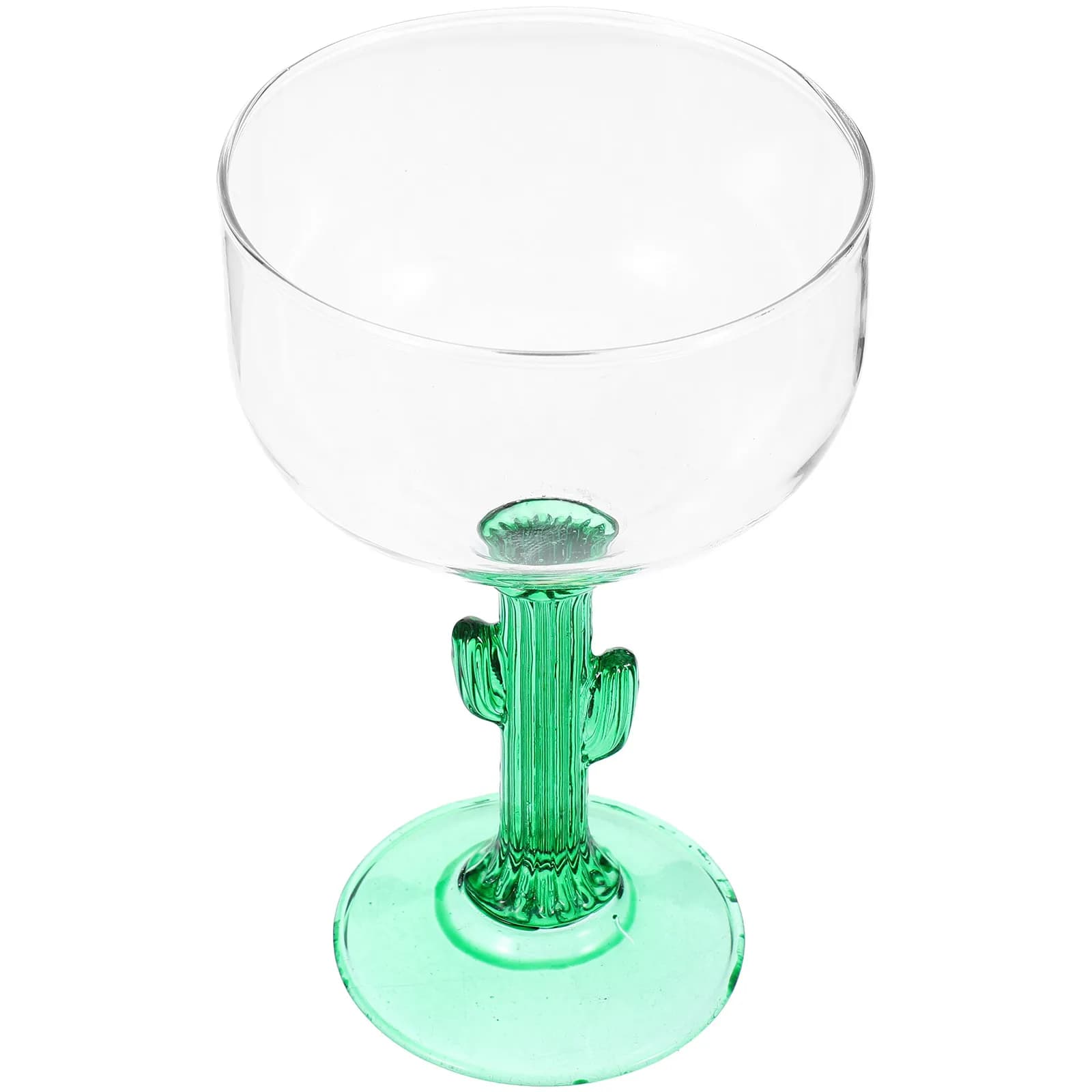 Bicchiere da Vino a Forma di Cactus, Calice Creativo Trasparente per Casa, Bar, Feste, Decorativo per Cocktail