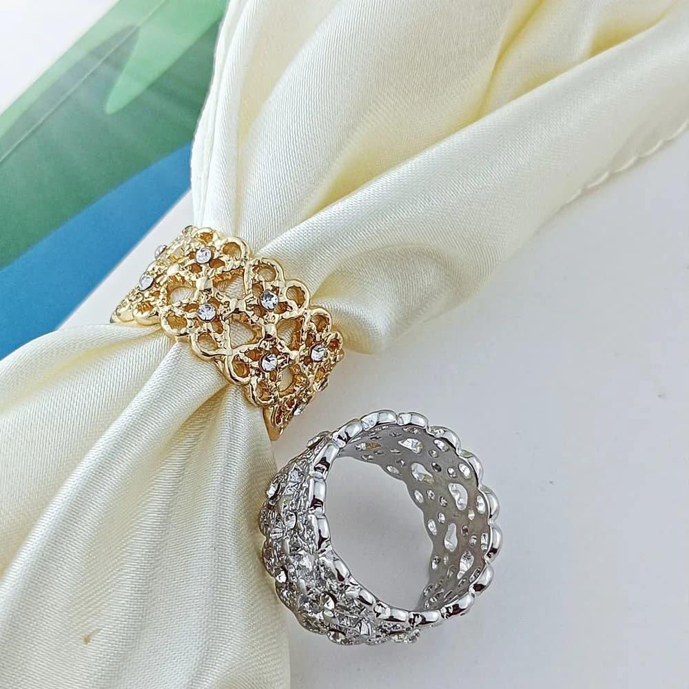 New Versatile Advanced Exquisite Ring With Buckle for Multifunction Women Clothing Accessories