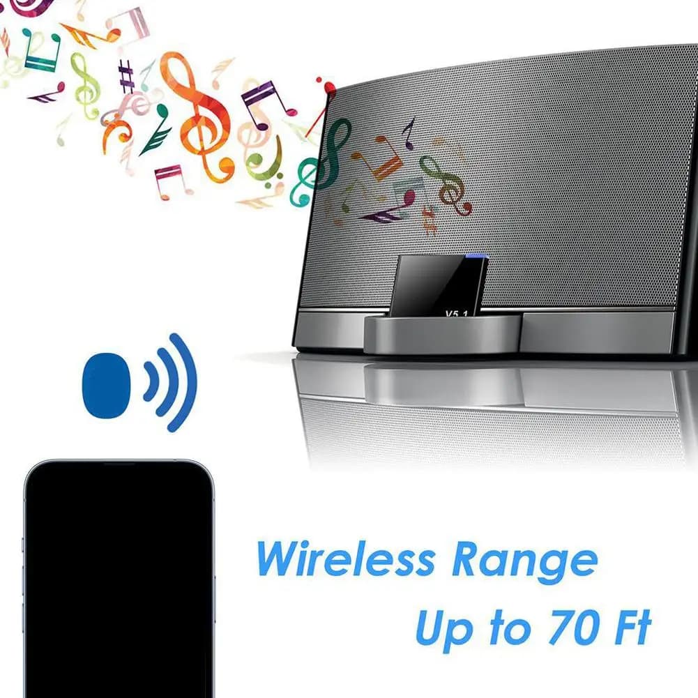 NUOVO Ricevitore Audio Bluetooth 5.1 A2DP Mini Adattatore Wireless per Musica per iPhone iPod Jack Accessori per Altoparlanti Analogici E0J9