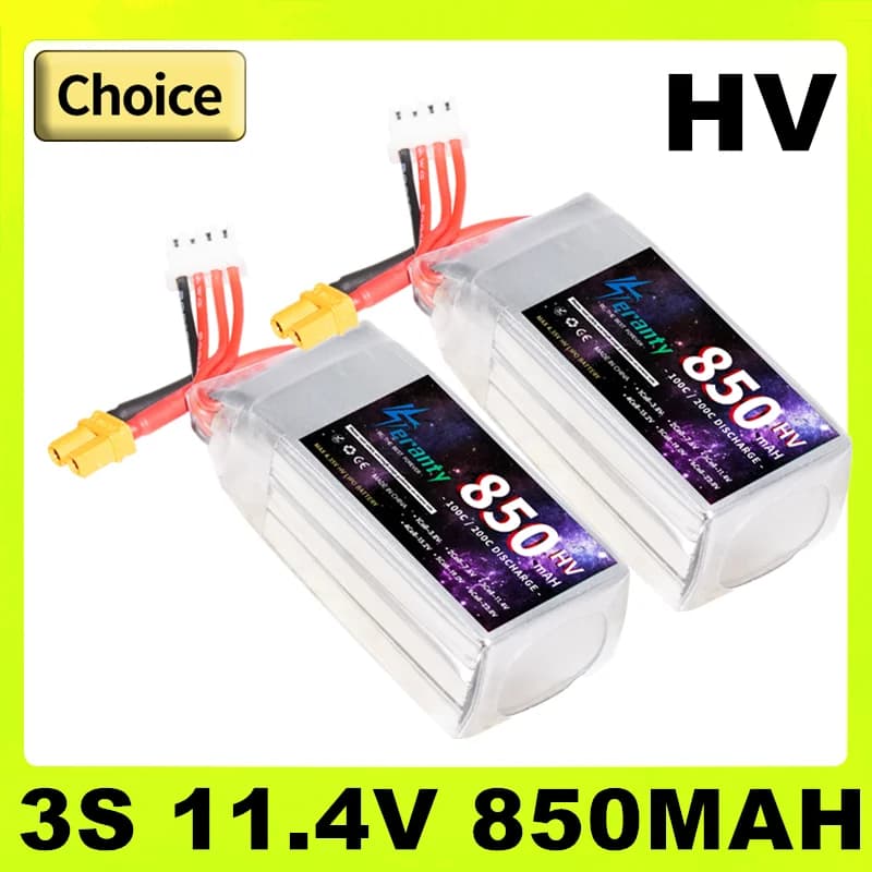 TERANTY 3S 11.4V Lipo Batteria 850mAh 100C HV Con XT30 T XT60 Spina Per RC FPV Drone Quadcopter Elicottero Aereo