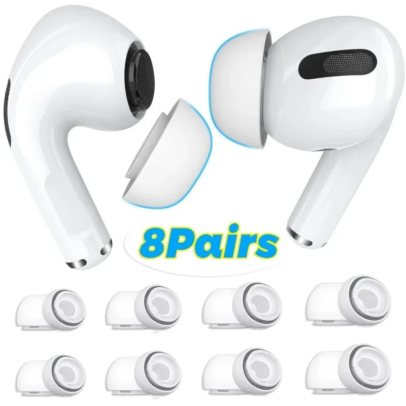 Auricolari in silicone morbido per Airpods Pro 1/2 Auricolari protettivi Cover Cuscinetti auricolari per Apple AirPods Pro Tappi per le orecchie Accessori per auricolari