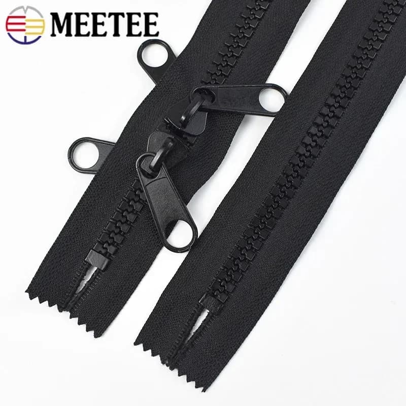 1/2/3/4/5/6 Metri 10 # Cerniera in resina con doppi cursori Chiusura con cerniera chiusa Tenda da esterno Cerniere lunghe e grandi Accessori per cucire