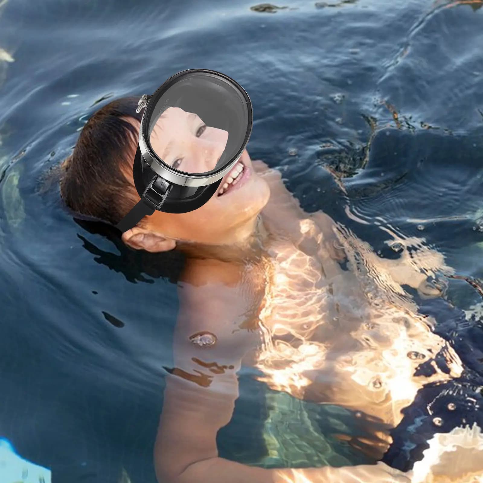 Maschera Subacquea HD per Adulti con Lenti in Vetro Temperato Antiappannamento per Snorkeling, Nuoto e Immersioni - Accessorio Subacqueo