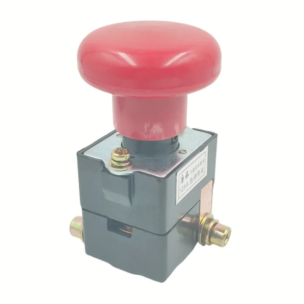 ED250B-1 250A Interruttore a pulsante rosso a forma di fungo, ricambio per carrelli elevatori, transpallet e veicoli elettrici