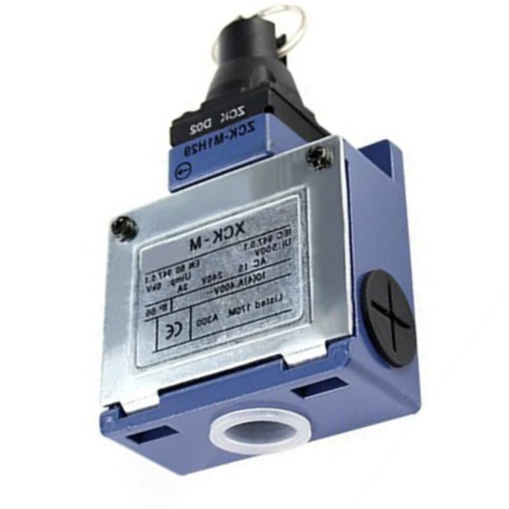 Interruttore a Cavo XCK MR202 per Protezione di Area, 220V 3A, Contatti NO+NC, Dimensioni 65x62x28mm, Grado di Protezione IP