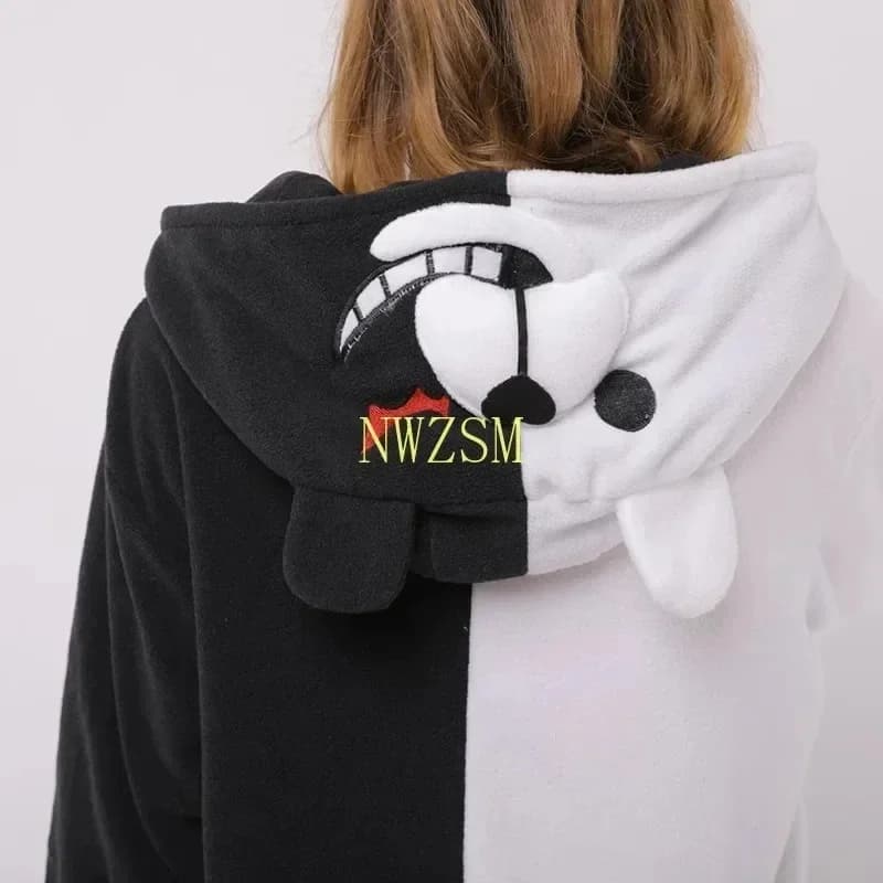 Premium Outfit Hot Anime Danganronpa Cosplay Pajama Adult Unisex Onesie Kumamon Monokuma Gloomy Bear Sleepwear Pyjamas