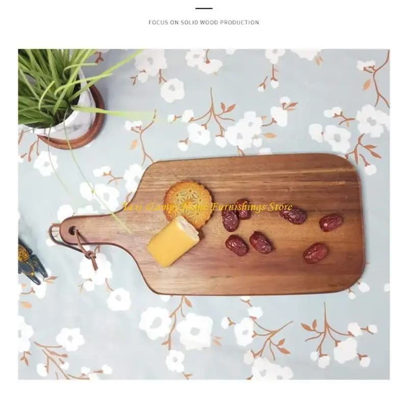 Tagliere in legno acacia w8ea con manico a taglio da cucina in legno per verdure pane formaggio carne