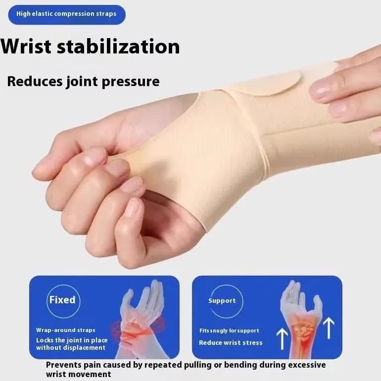 Fitness Badminton Giacca sportiva Distorsione del polso Tendine Guaina Ceppo articolare Fissaggio dell'avvolgimento Supporto per polso leggero regolabile