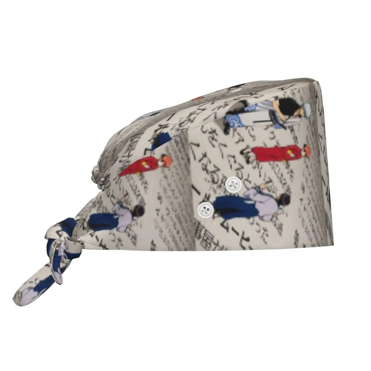 Cappello Chirurgico G-Gintamaes con Bottoni, Berretto Medico Unisex per Infermieri, Cappello da Lavoro per Ospedali e Farmacie