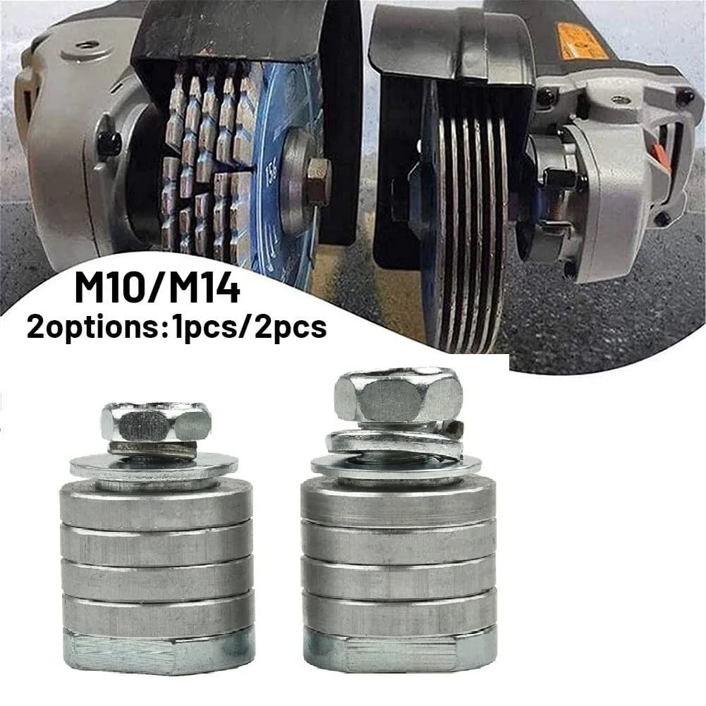 M14 M10 adattatore per smerigliatrice angolare scanalatura adattatore per macchina kit di conversione flangia dadi di bloccaggio in metallo scanalatura 125 150 tipo