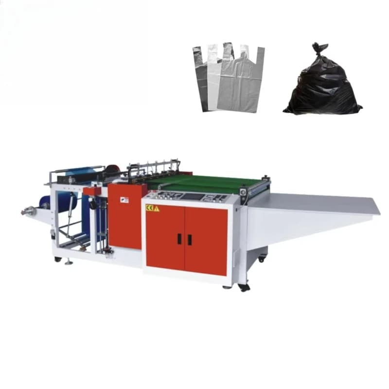 Heavy-Duty 600A Plastic Flat or T-Shirt Garbage Bag Making Machine with CE Certified