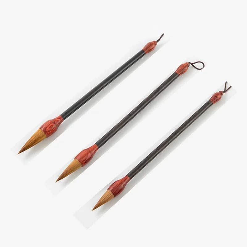 Chinese Calligraphy Brushes Set Wolf Hair Brush Chinese Regular Script Writing Brushes Chinese Painting Multiple Hair Brush Pen
