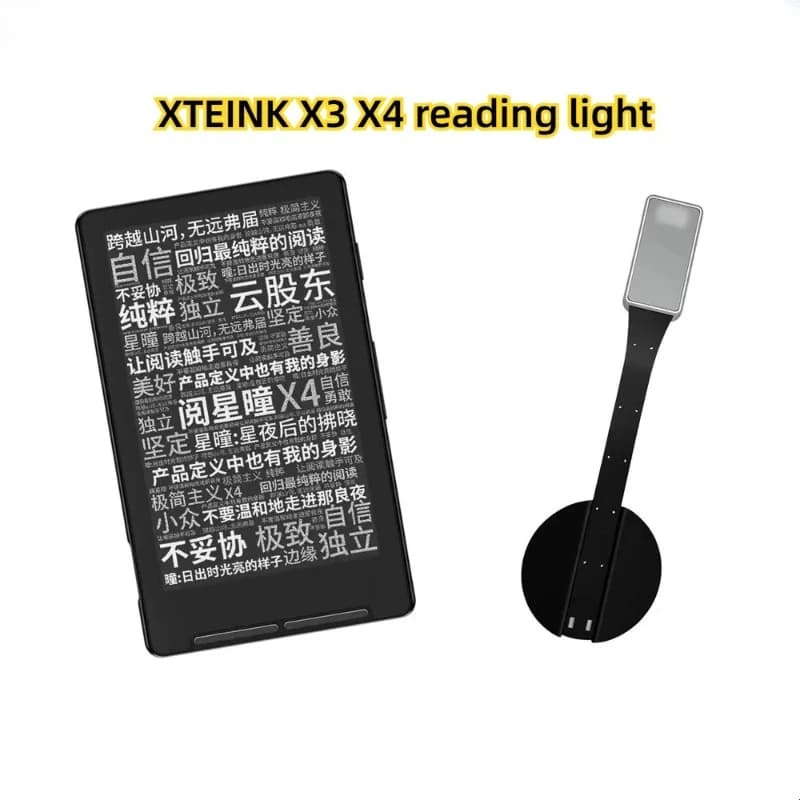 Luce di Lettura LED per E-Reader XTEINK X3 X4, Lampada Ricaricabile con Clip per Libri, Luce Notturna per PC, Regalo per Ragazzi e Ragazze