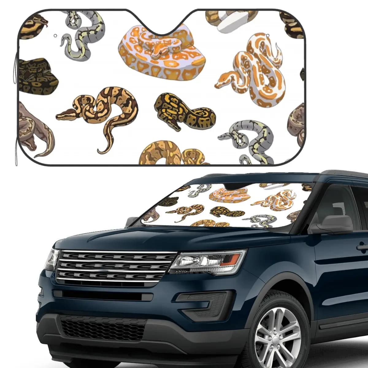 Palla Python Morph Modello serpente Parasole Parabrezza Auto Parabrezza anteriore Finestra Visiera parasole Accessori Coperture