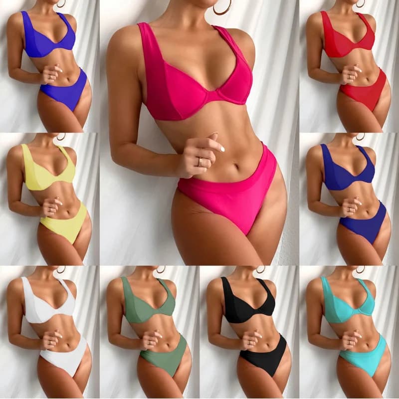 Luanguo New Bikini Costume da bagno sexy da donna con supporto indipendente Swimwear76581