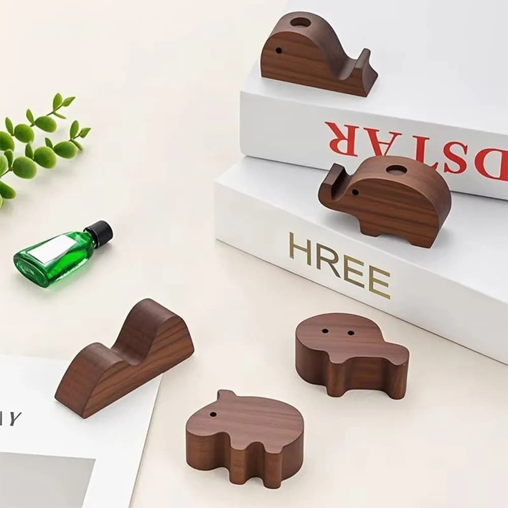 Diffusore di Aromi in Legno Ecologico, Deodorante per Ambienti, Diffusore di Oli Essenziali a Lunga Durata, Design a Forma di Balena/Elefante
