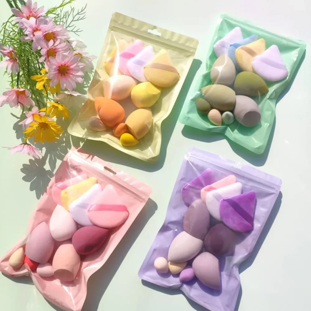 11/12 pieces soft cosmetic sponge for makeup blender beauty egg foundation sponges powder women make up accessories beauty tools