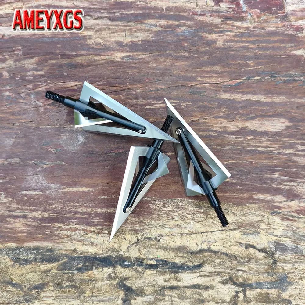 6/12/18 pezzi lama punta di freccia 120Gr caccia punta larga filo universale punta di freccia in acciaio inossidabile tiro con l'arco punta di freccia