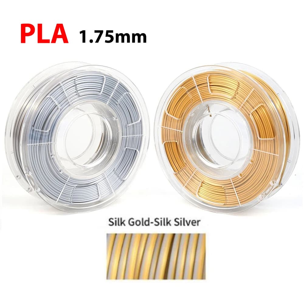 250g 500g Silk PLA 3D Printer Filament Gold Printing Materials Silver 1.75mm Vacuum Packing for 3D Printing Materials