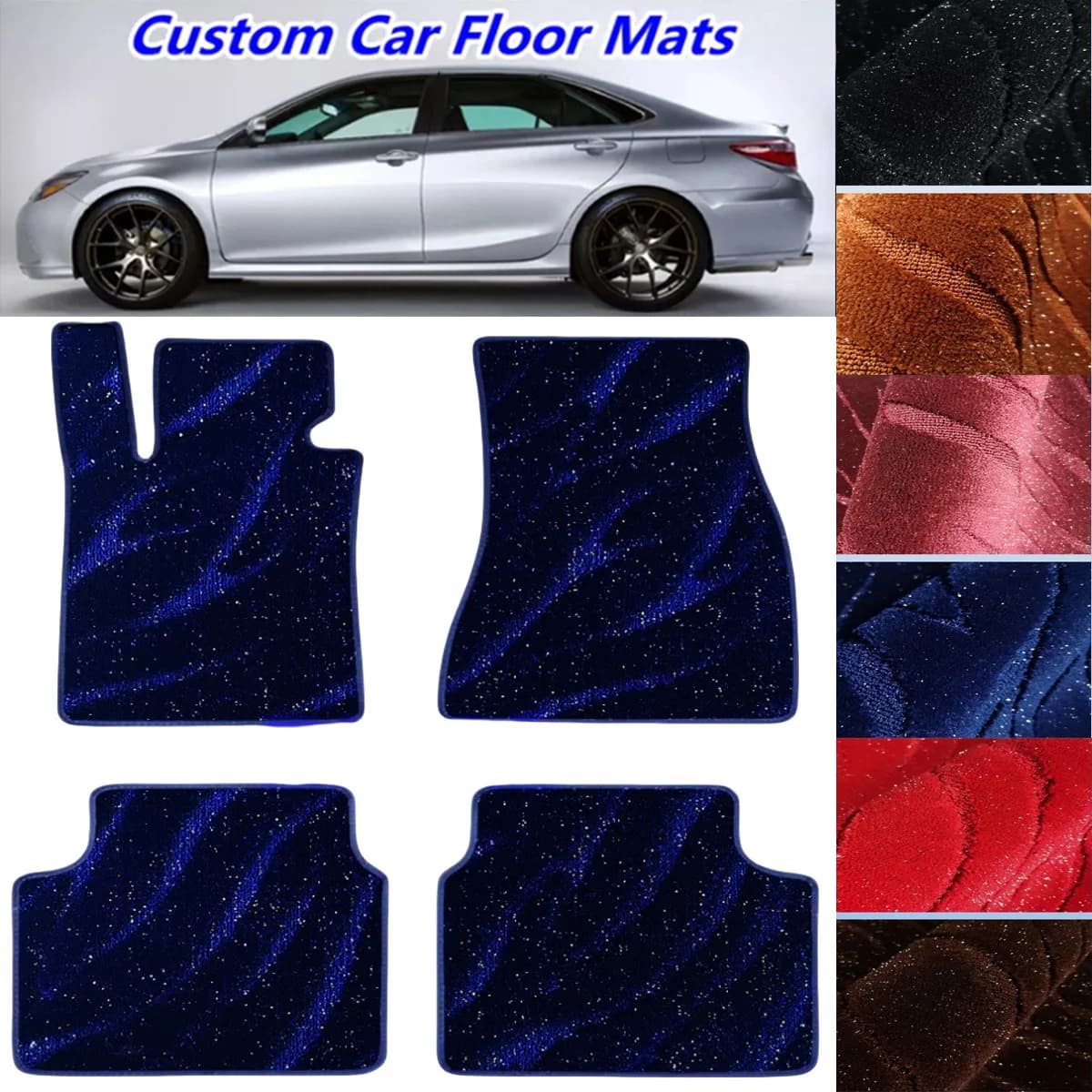 For Mercedes Benz E-CLASS W211 2002-2008 E200-E500 Auto Carpets 4PCS Starry Sky Blanket Custom Car Floor Mats Accessorie liners