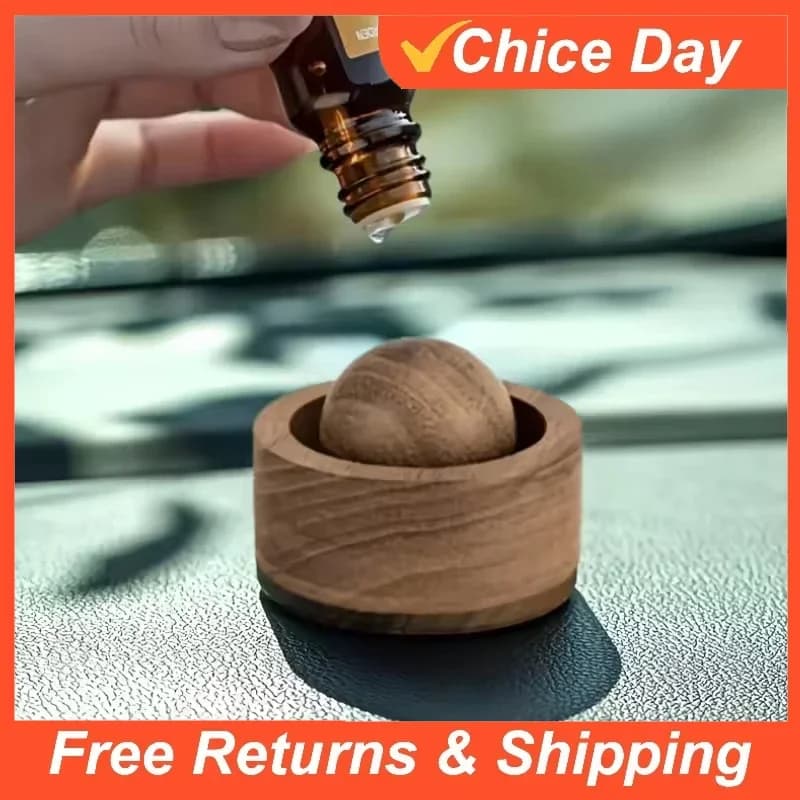 Diffusore di Oli Essenziali per Auto e Casa in Legno, Mini Diffusore di Fragranze Naturali Carino, Adatto per Camera da Letto, Soggiorno, Bagno, Amag