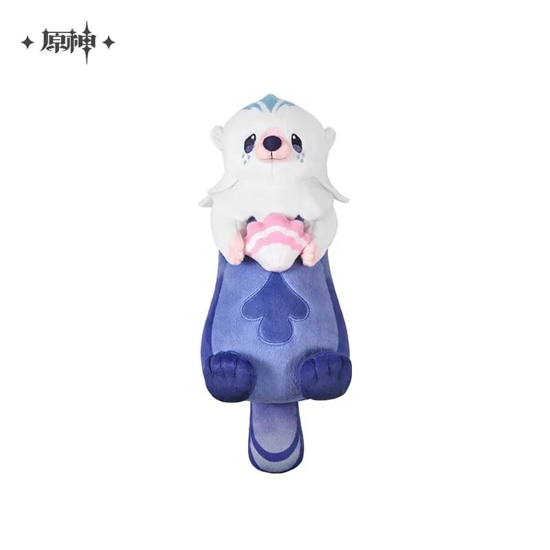AnimeGame Genshin Impact Merchandise ufficiale miHoYo Original Authentic Leisurely Otter Borsa portaoggetti in peluche Borsa per cosmetici Astuccio