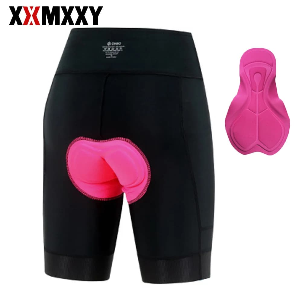 4D Padded Cycling Shorts for Women, Breathable and Drying Quick, with Sports Pocket Open