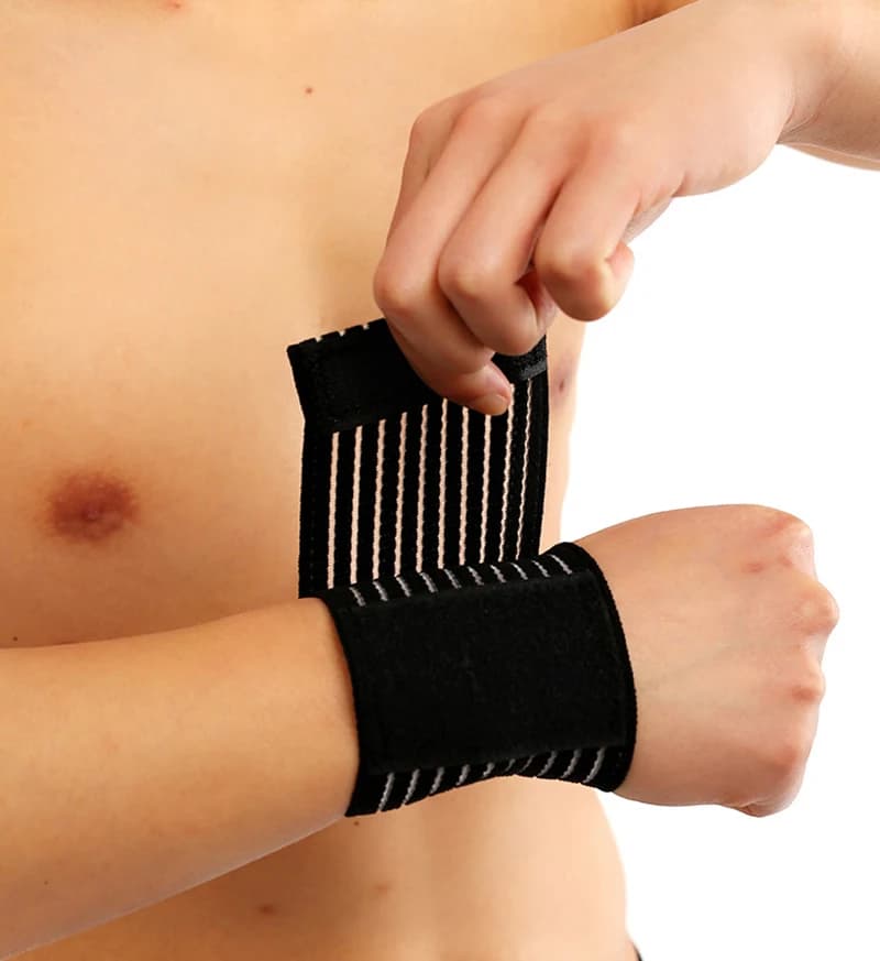 Polso elastico unisex Guard da polso a compressione Polsino fitness Basket Pallavolo Tennis Badminton Supporto per polso sportivo