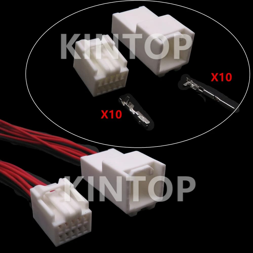 1 Set 10 Pins 7282-5831 7283-5831 Car Rear View Mirror Cable Socket AC Assembly 6520-1675 6098-3015 Auto Wire Connector