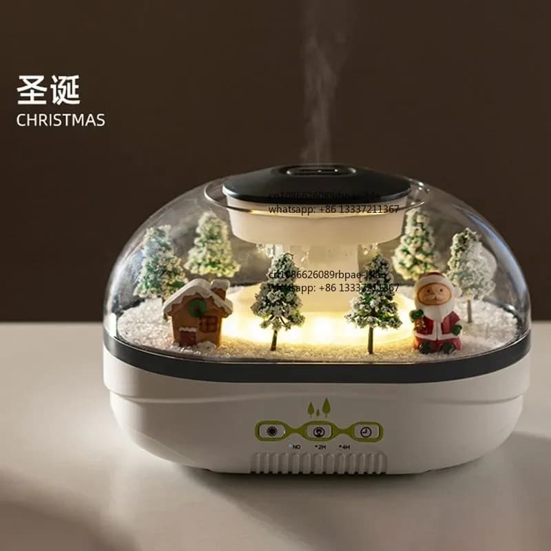 Micro-landscape Water Droplet Raindrop Aroma House Large Mist Remote Control Ultrasonic Atomizing Humidifier Christmas Gift