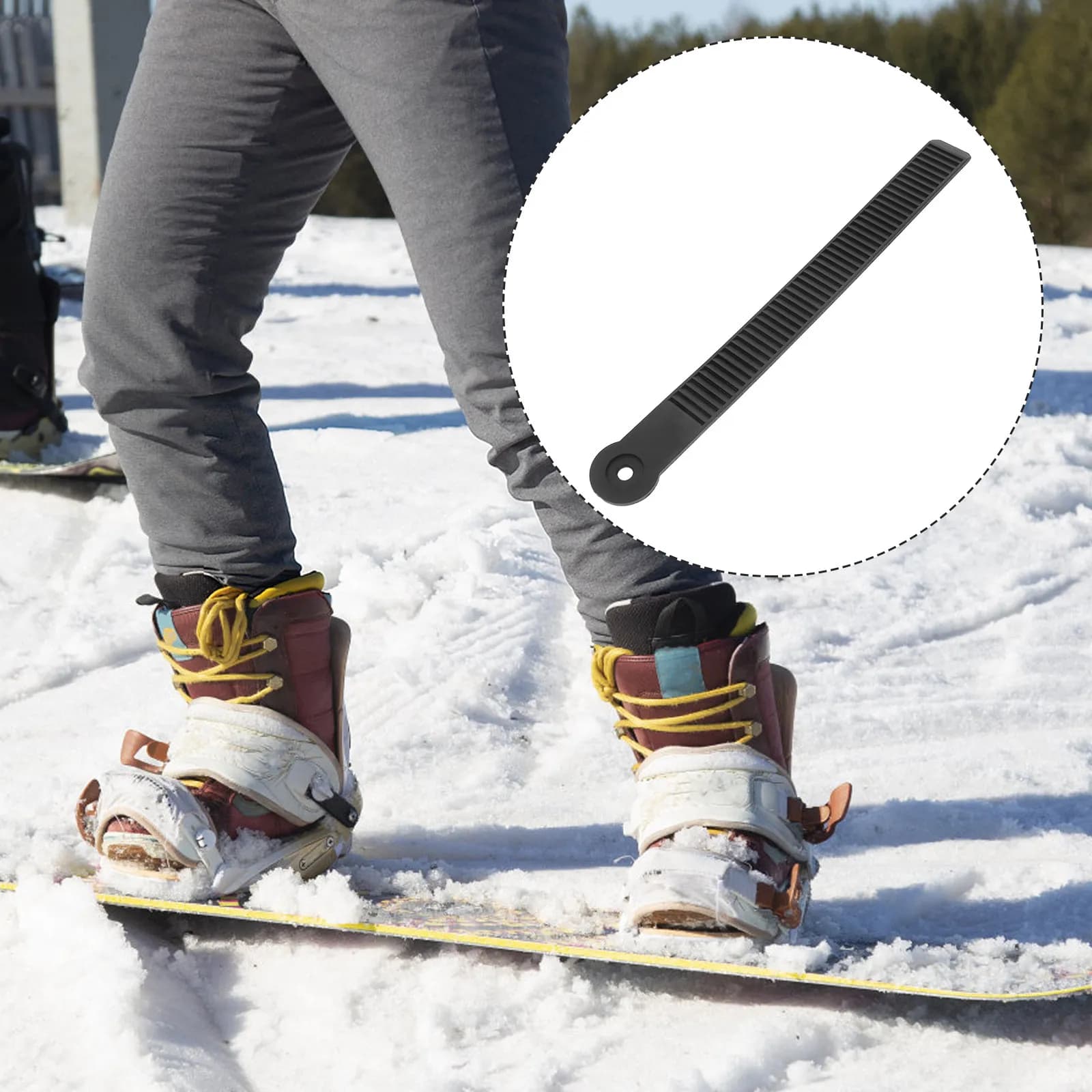 Cinghia di fissaggio universale regolabile per snowboard, supporto per caviglia, fibbie di ricambio per pattini in linea, durevole per sport all'aperto