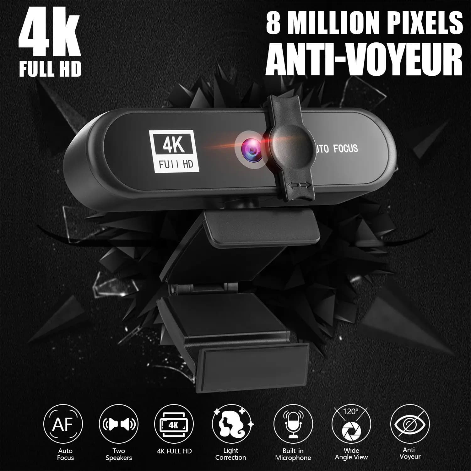 Webcam 8K 4K Autofocus 2K Conference PC Live Broadcast Webcam Webcam USB Office Meeting House con microfono Webcam HD 1080P