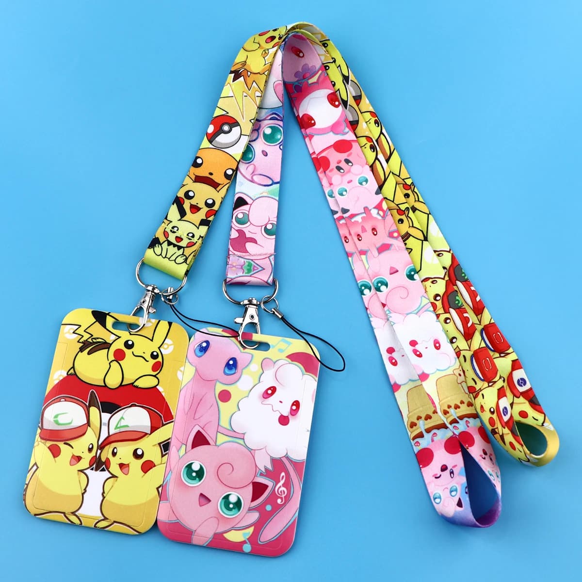 Laccetto Anime Spirit per portachiavi, porta tessere, porta passaporto, porta badge studente, portachiavi, cinturini da collo rosa, accessori, regali