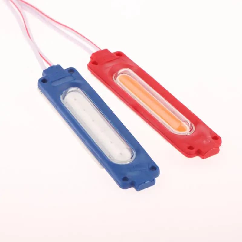 1 Piece 1 To 2 Vehicle Warning Flash Lamp 12V COB Red Blue Strobe Lights For Car Moto Bike Grille Decor Atmosphere Lighting