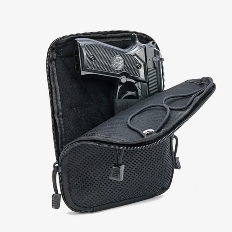 Hidden Tactical Gun Case Molle EDC Loading Case for Universal Guns Carry Holster Waist Waist
