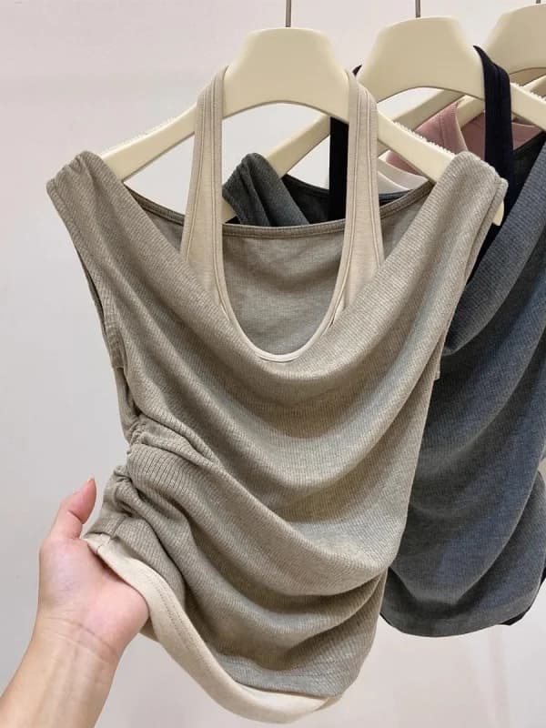 Retro Style American Dress with American Knife, Sexy Top Fit for Girls, Fashion Style Casual Sleeveless For Young Women