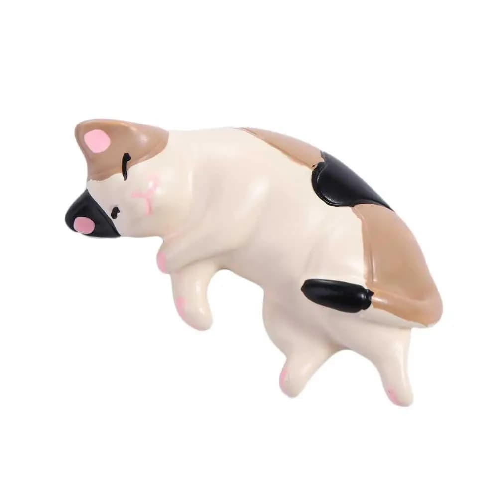 Simpatico gatto simulato ornamenti per frigorifero simulazione resina gatto accessori in resina gatto addormentato artigianato gatto pigro miniature auto