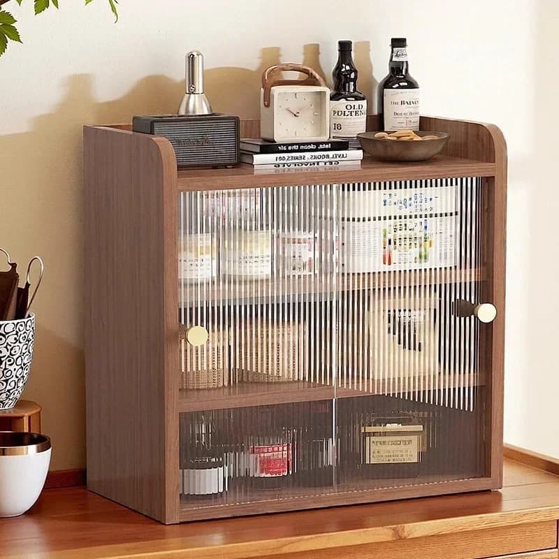 Cup holder storage Shelf dust-proof water cup tea cup coffee cup side cabinet storage